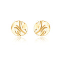 Sienna Textured Disc Stud Earrings