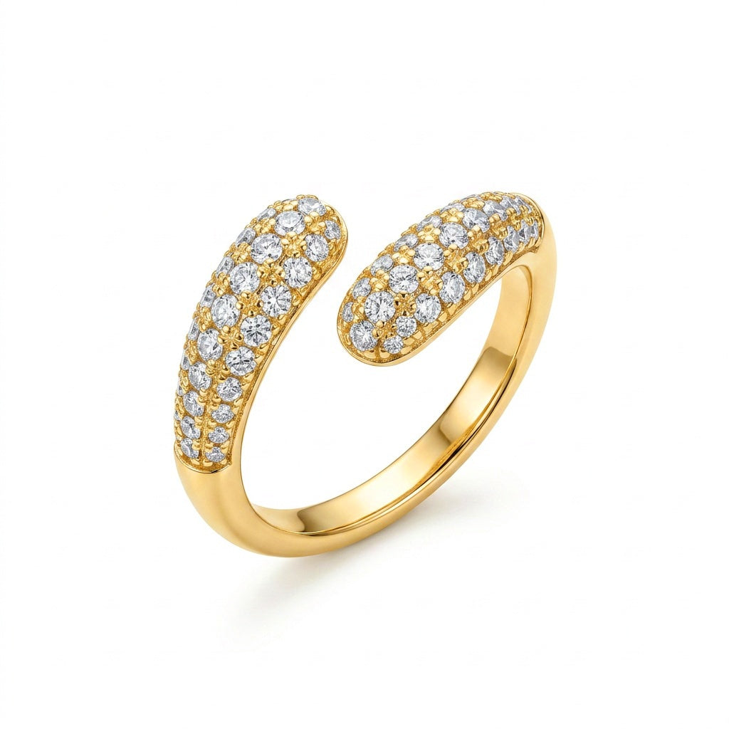 Sienna Pavé Adjustable Ring