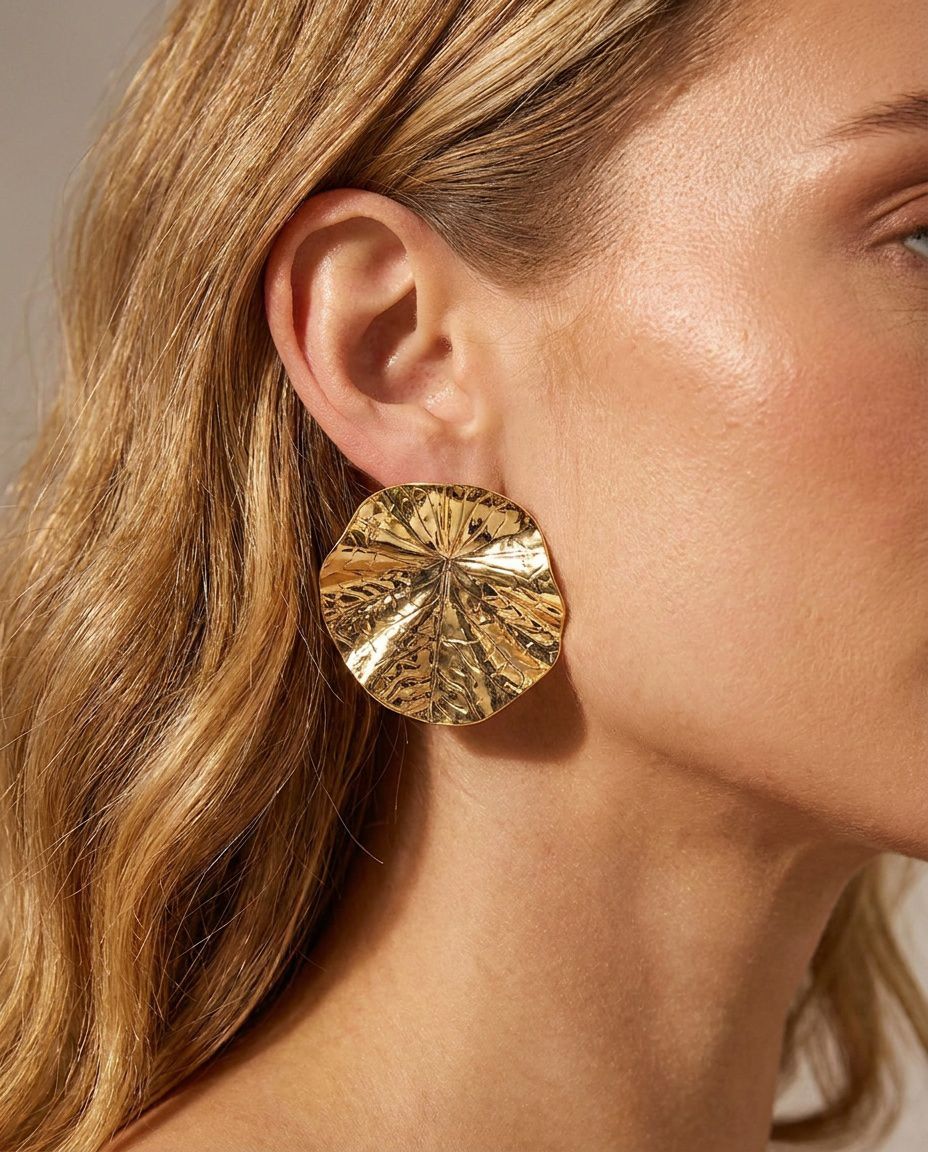 Willow  Leaf Stud Earrings