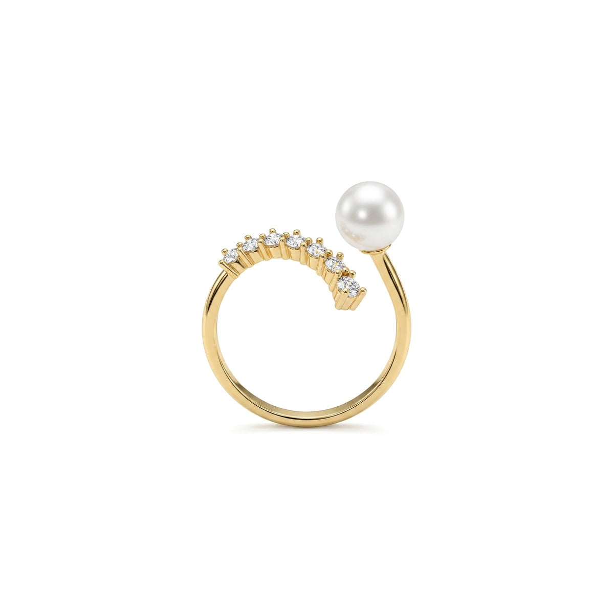 Clara Pearl CZ Ring