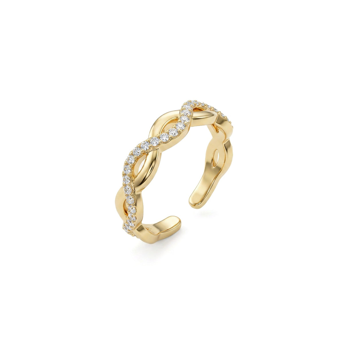 Lumi CZ Chain Ring