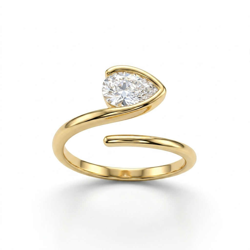 Ayla Crystal Open Ring