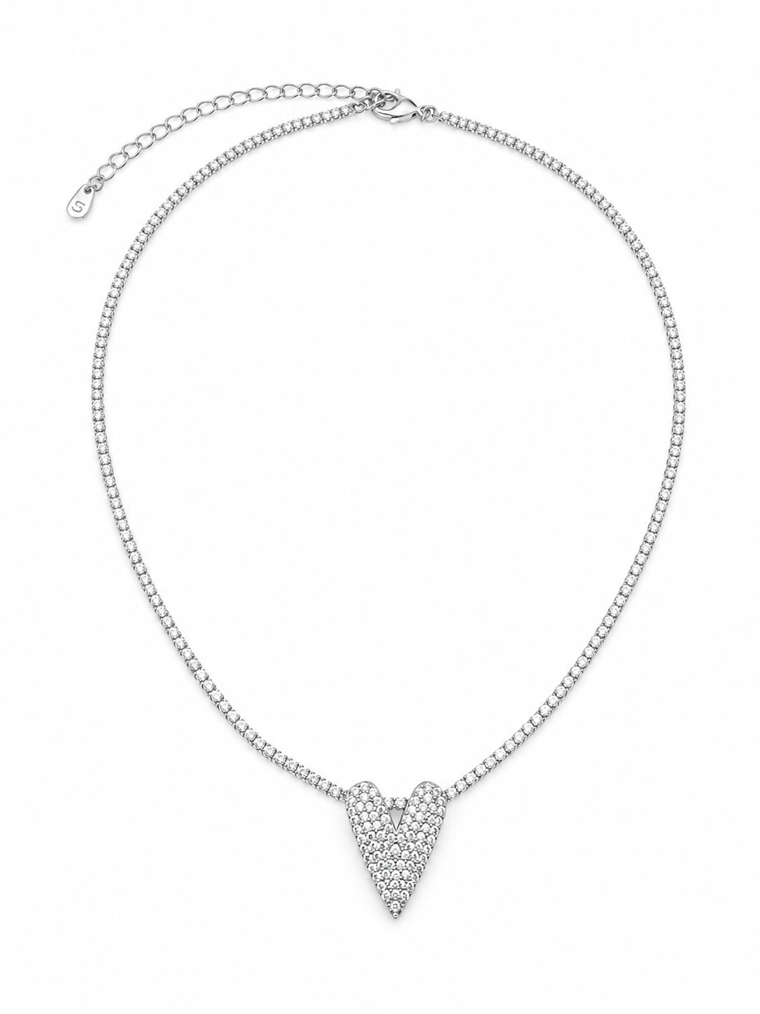 Sorelle Silver Heart Riviera Choker