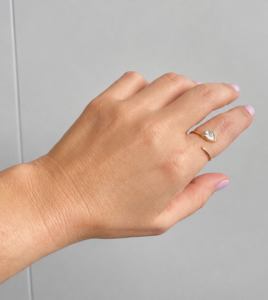 Ayla Crystal Open Ring