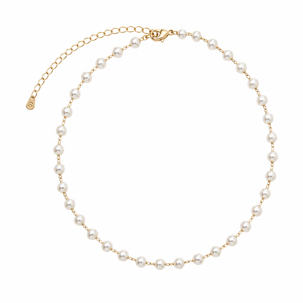 Amélie Pearl Necklace by Safira Jewellery