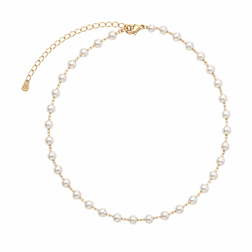 Amélie Pearl Necklace by Safira Jewellery