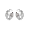 Atlanta Silver Earrings by Safira Jewellery