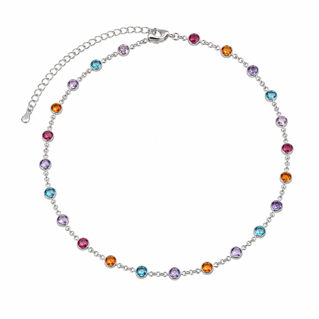 Celeste Silver Choker by Safira Jewellery