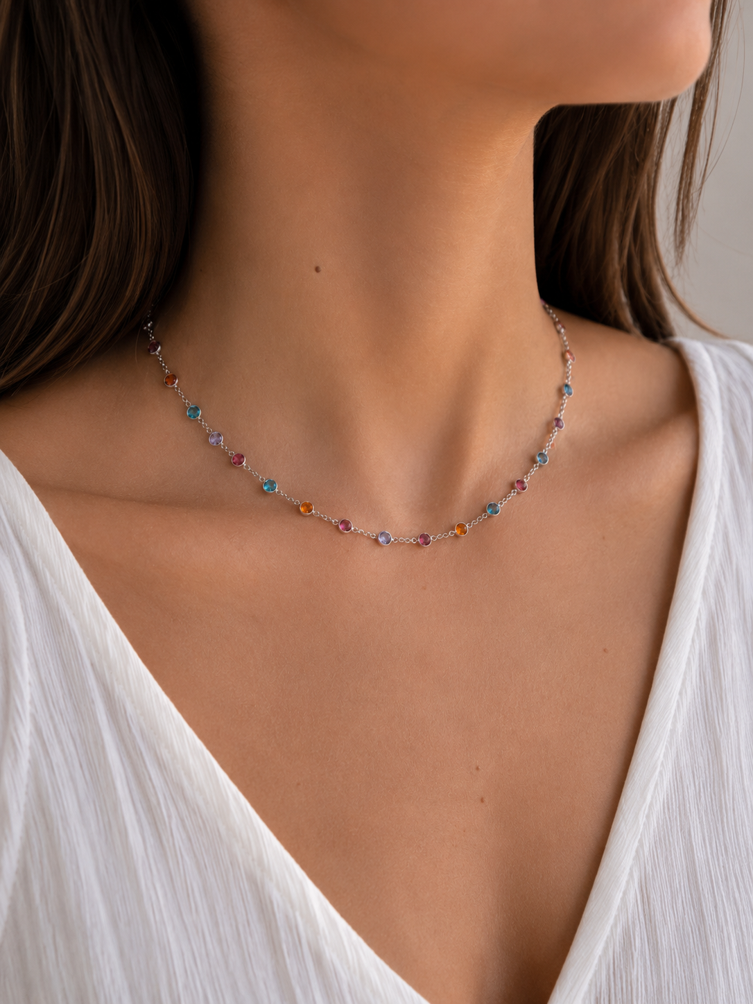 Celeste Silver Choker by Safira Jewellery