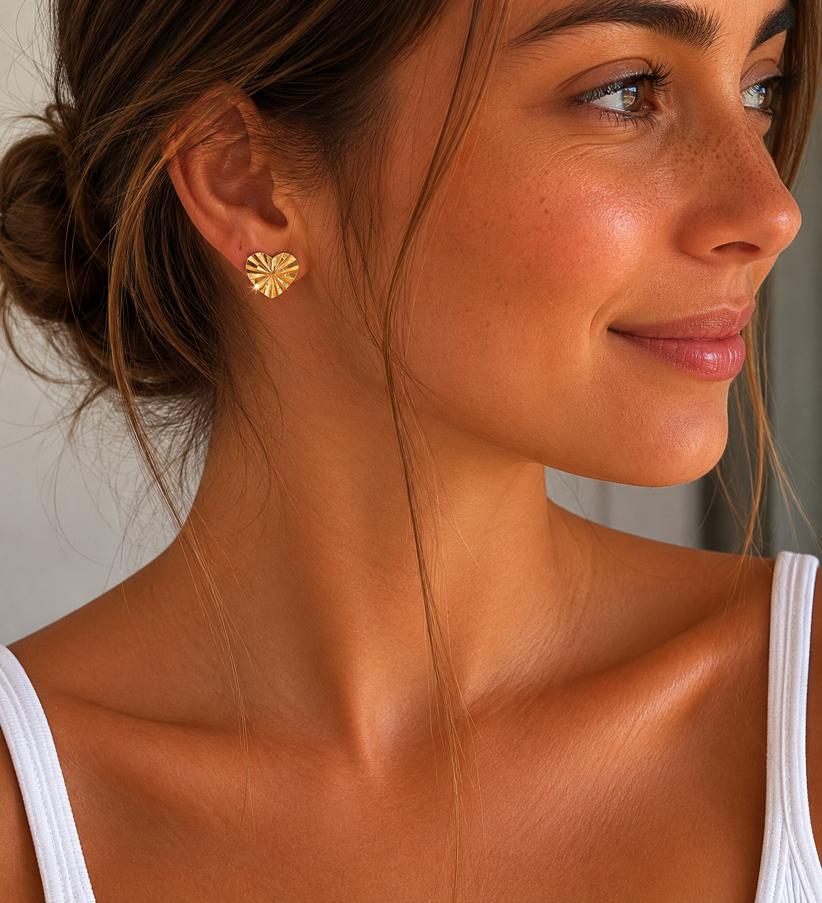 Grace Heart Earrings by Safira Jewellery