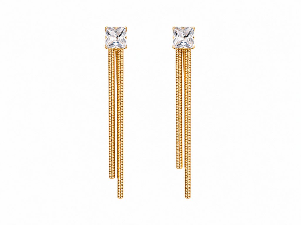 Lumière Drop Earrings by Safira Jewellery