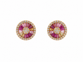 Rosé Bloom Earrings by Safira Jewellery